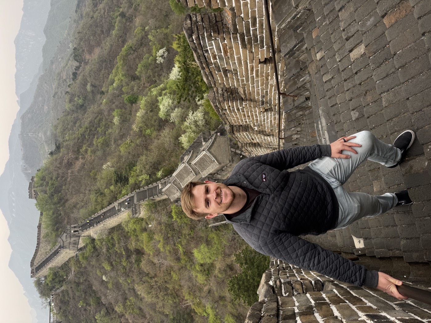 Ben Bolingbroke at the Great Wall of China during a 2026 visit